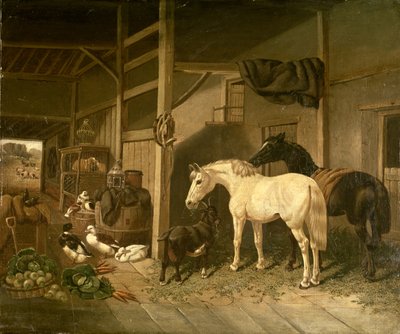 Stalinterieur door John Frederick Herring Senior