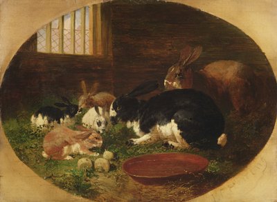 Het konijnenhok door John Frederick Herring Senior
