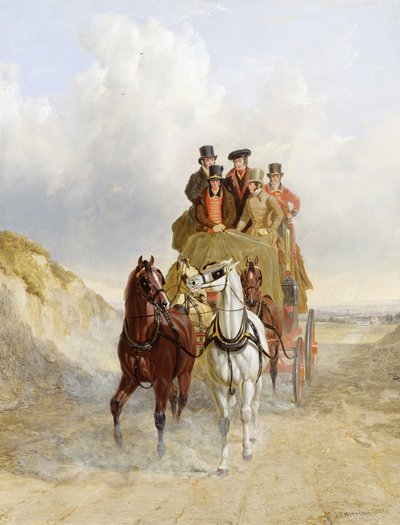 De Koninklijke Postkoets op de weg, 1841 door John Frederick Herring Senior