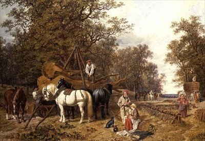 De houtwagen door John Frederick Herring Senior
