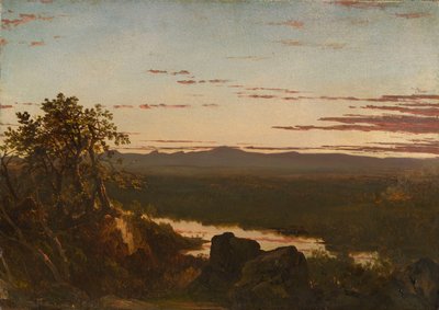 Zonsondergang Landschap door John Frederick Kensett