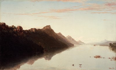 Uitzicht op de bovenloop van de Mississippi door John Frederick Kensett