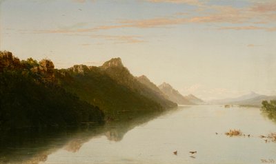 Gezicht op de Boven-Mississippi door John Frederick Kensett