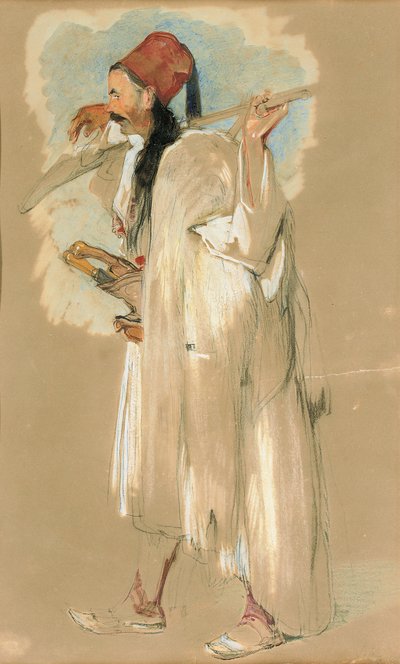 Een Suliote Krijger door John Frederick Lewis