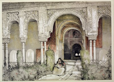 Ingang van de Hal van de Twee Zusters (Sala de las dos Hermanas), uit 