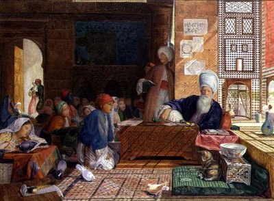 Interieur van een school, Caïro door John Frederick Lewis