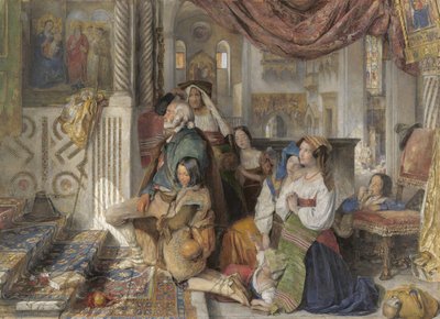 Romeinse Pelgrims door John Frederick Lewis