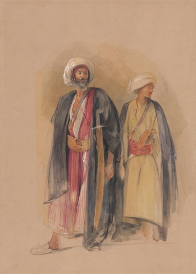 Sheik Hussein van Gebel Tor en Zijn Zoon door John Frederick Lewis