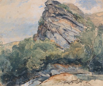 St. Goarhausen aan de Rijn tussen Koblenz en Mainz door John Frederick Lewis