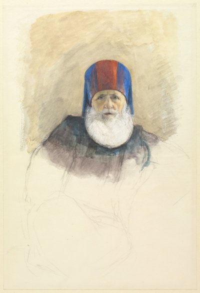 Studie voor Mehmet Ali Pasha door John Frederick Lewis