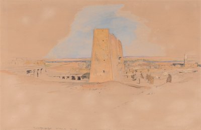 Tempel van Edfou, Boven-Egypte door John Frederick Lewis