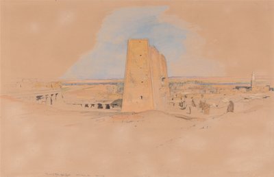 Tempel van Edfou, Opper-Egypte door John Frederick Lewis