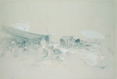 De woestijn van de berg Sinaï door John Frederick Lewis