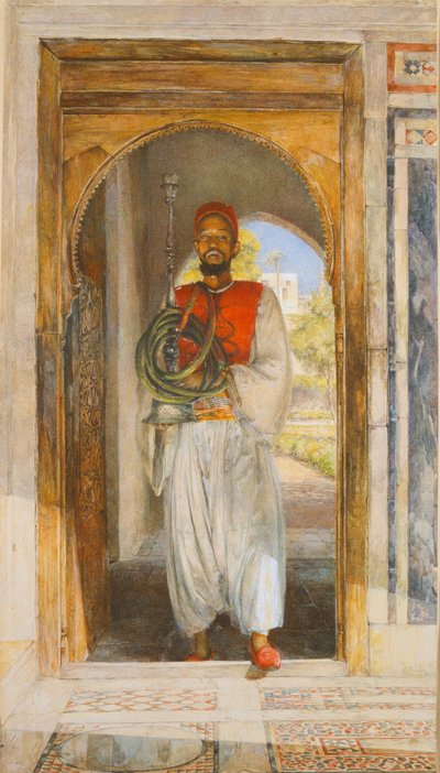 De pijpendrager, 1859 door John Frederick Lewis