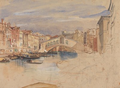 Venetië: Het Grote Kanaal en Rialto door John Frederick Lewis