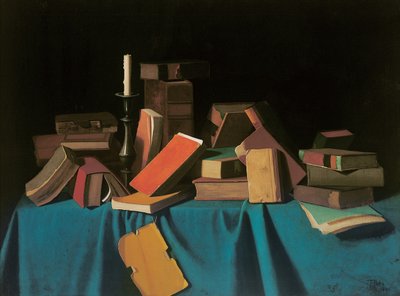 In de Bibliotheek, 1894-1900 door John Frederick Peto