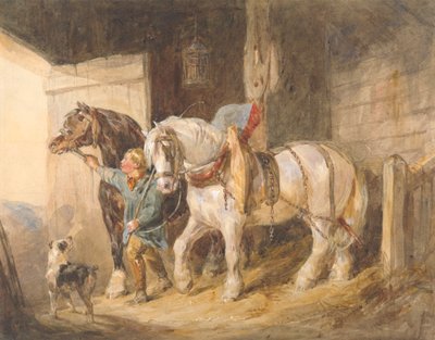 Staljongen met karpaarden door John Frederick Tayler