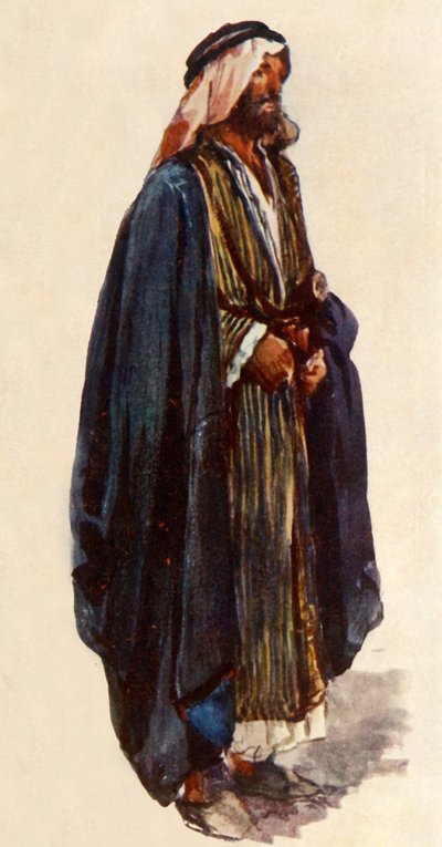 Arabische boer. Buurt van Jeruzalem, 1902 door John Fulleylove