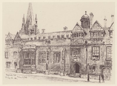 Brasenose College door John Fulleylove