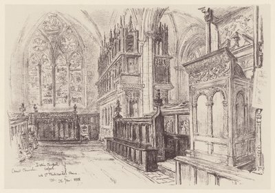 Christ Church, Interieur van de Latijnse Kapel door John Fulleylove