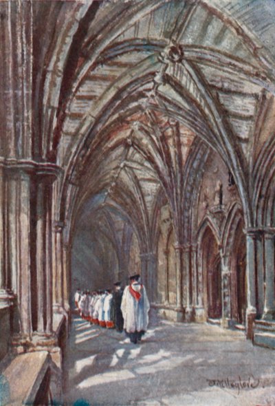 Kloosters van Westminster Abbey door John Fulleylove