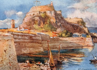 Corfu. Het Oude Fort vanuit het Zuiden door John Fulleylove