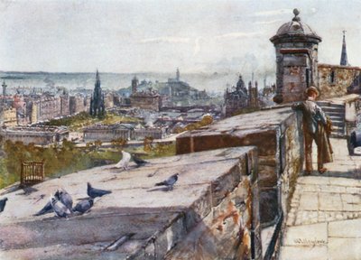 Edinburgh vanaf het Kasteel door John Fulleylove