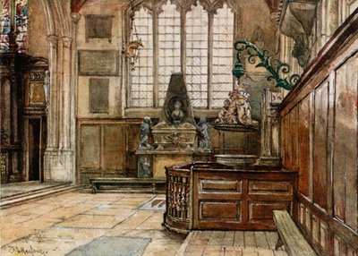 Interieur van Allhallows, Barking-by-the-Tower door John Fulleylove