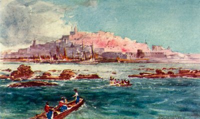 Joppa vanaf de Zee, 1902 door John Fulleylove