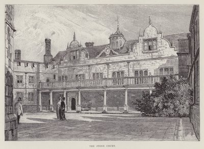 Knole House, De Stenen Hof door John Fulleylove