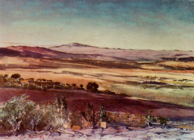 De berg Hermon vanaf de hellingen van Tabor, 1902 door John Fulleylove