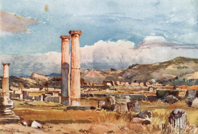 Olympia. De Palaestra en Resten van de Tempel van Zeus door John Fulleylove
