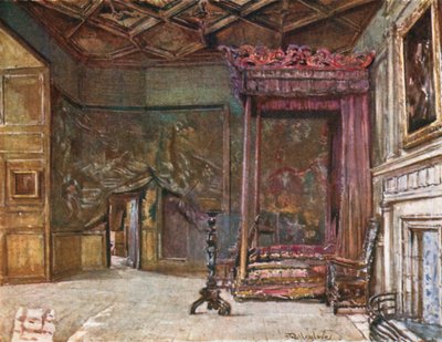 De Appartementen van Mary Queen of Scots in Holyrood Palace door John Fulleylove