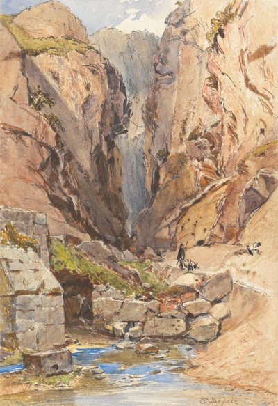 De Castalische bron, Delphi door John Fulleylove