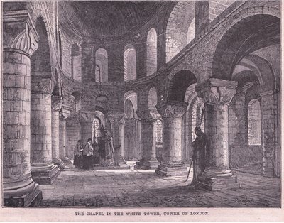 De Kapel in de Witte Toren, Tower of London door John Fulleylove