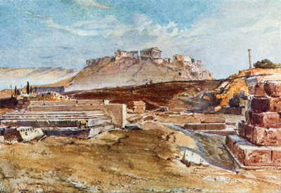 De Dipylon in Athene door John Fulleylove