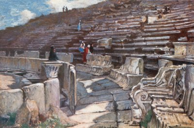 Het Onderste Deel van het Auditorium van het Theater van Dionysos in Athene door John Fulleylove