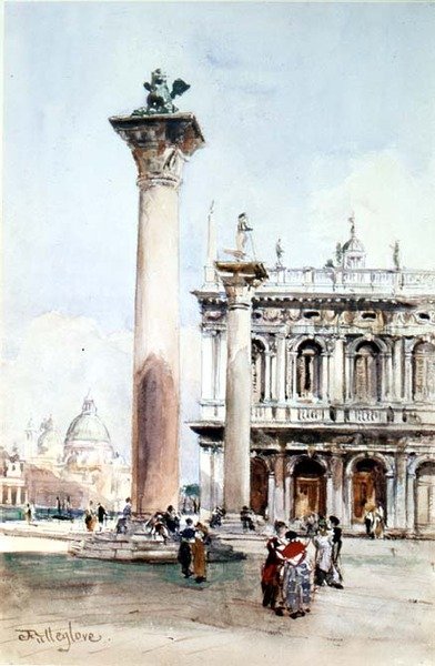 De Piazzetta di San Marco, Venetië door John Fulleylove