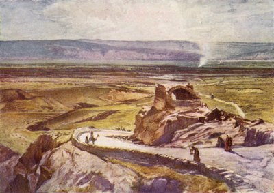 De vlakte van Jericho, kijkend naar de bergen van Moab door John Fulleylove