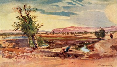 De stroom die uit de bron van Elisa stroomt, 1902 door John Fulleylove
