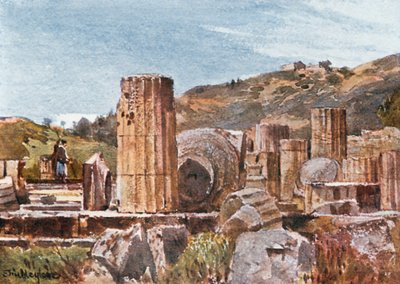 De Tempel van Hera in Olympia door John Fulleylove