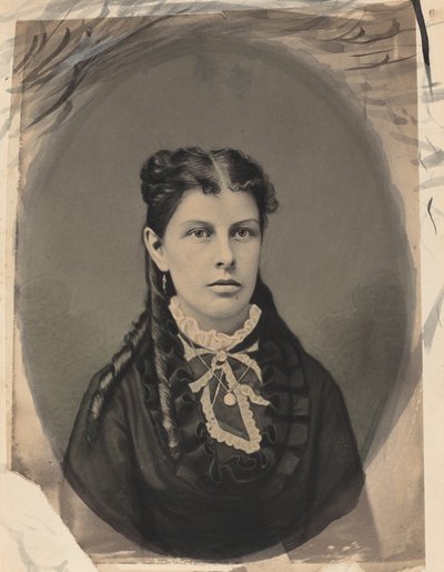 Portret van een vrouw, ca. 1870 door John G Ellinwood