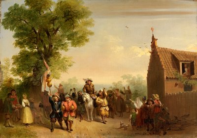 Triomf van Stoffel Brinkerhoff, bij zijn terugkeer van zijn veroveringen in het Oosten door John Gadsby Chapman