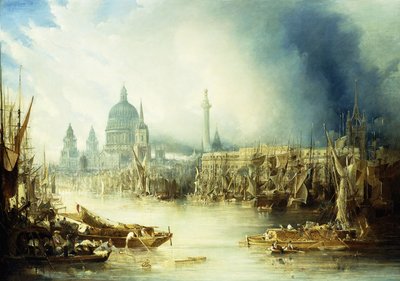 Een Uitzicht op Londen met St. door John Gendall