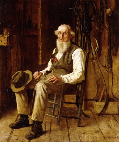 Een moment van contemplatie door John George Brown