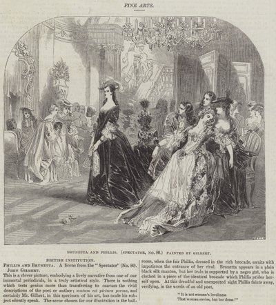 Brunetta en Phillis, Spectator, nr. 80 door John Gilbert