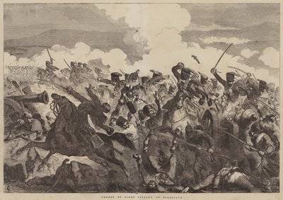 Aanval van de Lichte Cavalerie, bij Balaclava door John Gilbert