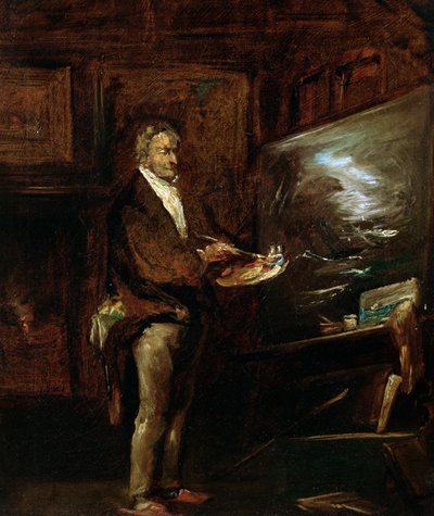 Portret van Joseph Mallord William Turner, ca. 1845 door John Gilbert