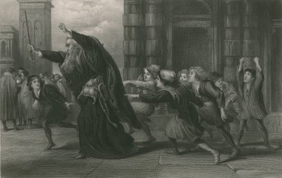 Shylock na het proces, Koopman van Venetië door John Gilbert