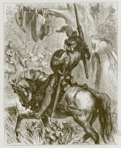 Sir Lancelot du Lake door John Gilbert